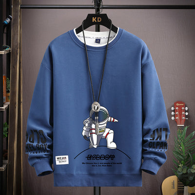 Men’s Sweatshirt Round Neck printed Spaceman