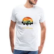 "Stylish Print: Men's Premium T-Shirt" - white