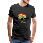 "Stylish Print: Men's Premium T-Shirt" - black