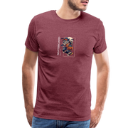 Wonderful Print Men's Premium T-Shirt - heather burgundy
