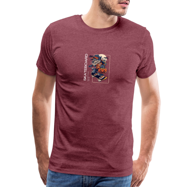 Wonderful Print Men's Premium T-Shirt - heather burgundy