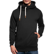 Shawl Collar Hoodie - black