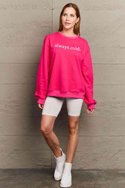 Simply Love Full Size ALWAYS.COLD. Graphic Sweatshirt