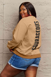 Simply Love Full Size COURAGEOUS Graphic Sweatshirt