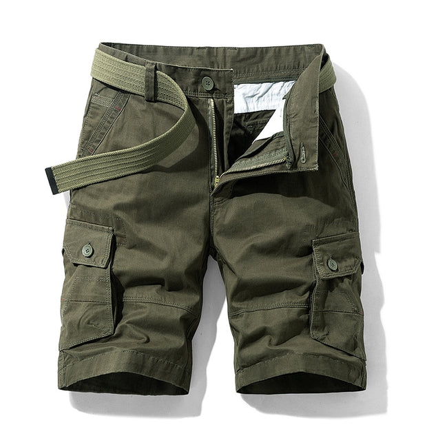 Luulla Men 2020 Summer New Casual Vintage Classic Pockets Cargo Shorts Men Outwear Fashion Twill Cotton Camouflage Shorts Men