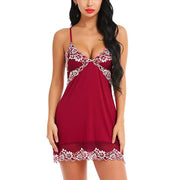 Night Dress Lingerie V Neck Night Gown Summer Sleepwear Spaghetti Strap Nighty Sleep Wear