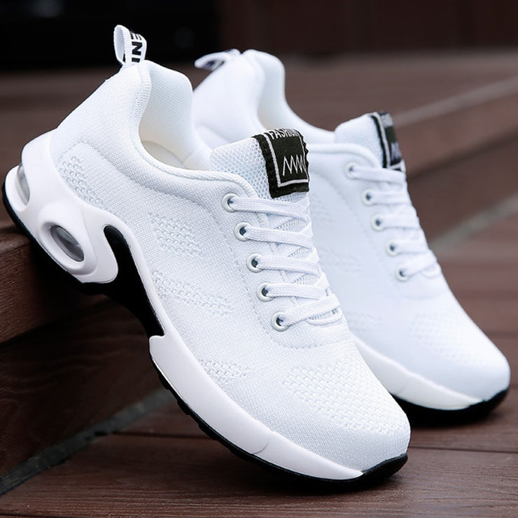 Women Air Cushion Sneakers Breathable Running Shoes Men Women Outdoor Fitness Sports Shoes Female Lace-up Casual Shoes
