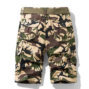 Luulla Men's Summer New Classic Vintage Camouflage Cotton Cargo Shorts Men Military Casual Fashion Loose Fit Cargo Shorts Men