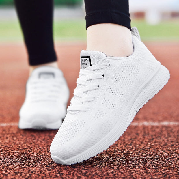 Women Shoes 2020 White Sneakers For Women Breathable Walking Vulcanized Shoes Casual Ladies Shoes Flat Gym Tenis Feminino