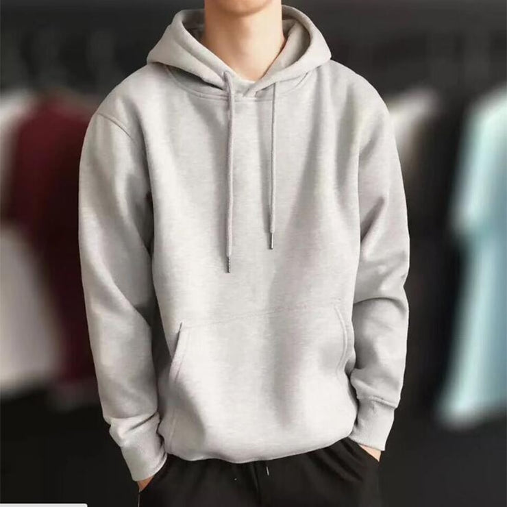 2020 New pullover Fashion Brand Men Solid Hoodie Men's Casual Wild Hooded Sweatshirt Male Simple Slim Hoodies Sweatshirts Tops