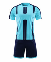 Kids Adult Soccer Jersey Set Survetement Football Kit Short Sleeve Training Suit Child Men Sportswear Blank Football Uniform DIY