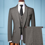 Men Suits Spring Autumn Business Formal Casual 3 Pieces Suit