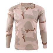 Men's Breathable Quick Dry Military Army shirt New Autumn Spring Men Long Sleeve Tactical Camouflage T-shirt camisa masculina