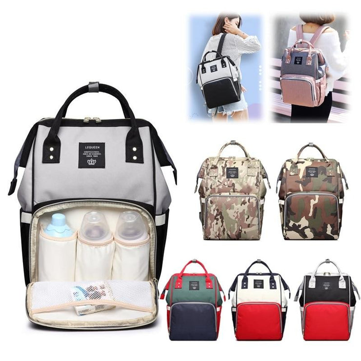 Fashion Maternity Nappy Bag Large Capacity Baby Bag Travel Backpack Designer Nursing Bag for Baby Care Mummy Bag