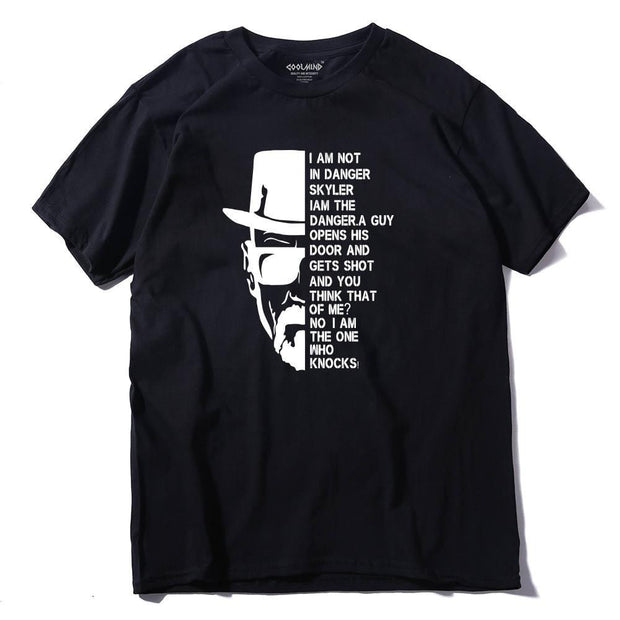 COOLMIND BR0122A 100% Cotton casual breaking bad men T shirt casual Short Sleeve Tee shirt Tops Heisenberg men T-shirt