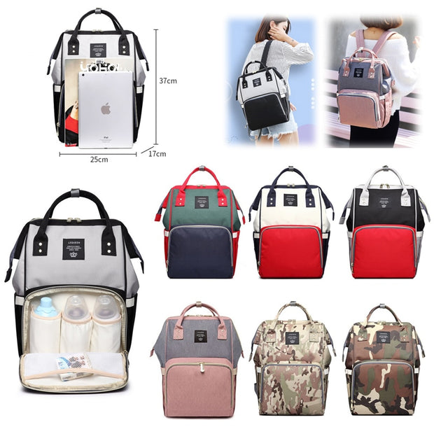 Fashion Maternity Nappy Bag Large Capacity Baby Bag Travel Backpack Designer Nursing Bag for Baby Care Mummy Bag
