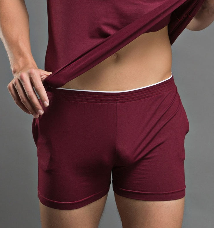 High Quality Superbody Men's sexy Boxer Shorts Trunks Cotton solid shorts Men Brand Clothing Shorts Men Boxers Home Sleep Wear