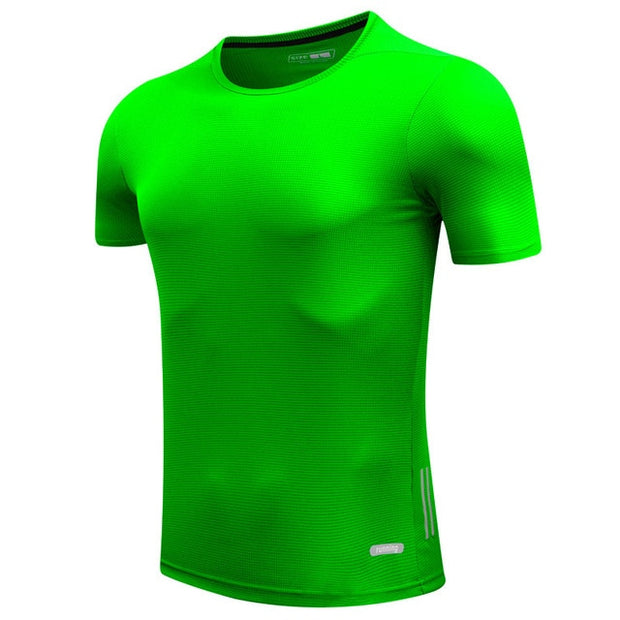 Workout T Shirts Homme Running Quick Dry T-Shirts Short Sleeve Outdoor Cycling Jersey Sportswear Tops Tees Sport Men 's t-shirt