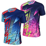Men's Running T Shirt Quick Dry Short Sleeve Fitness Shirt Basketball Soccer Gym Training exercise Sports Shirts Top Tee Clothes