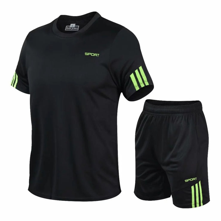 Adult Sportswear Football Jerseys Men Soccer Clothes Sets Short Sleeve Men's Football Training Uniforms Soccer Tracksuit Jersey