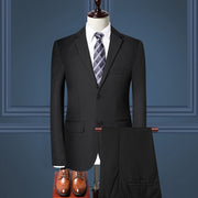 Formal Business Office Men Suit Slim Fit Two Pcs Set