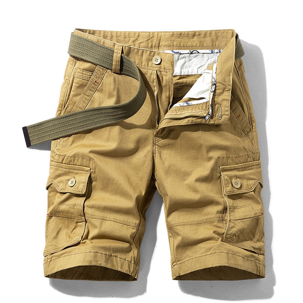 Luulla Men 2020 Summer New Casual Vintage Classic Pockets Cargo Shorts Men Outwear Fashion Twill Cotton Camouflage Shorts Men