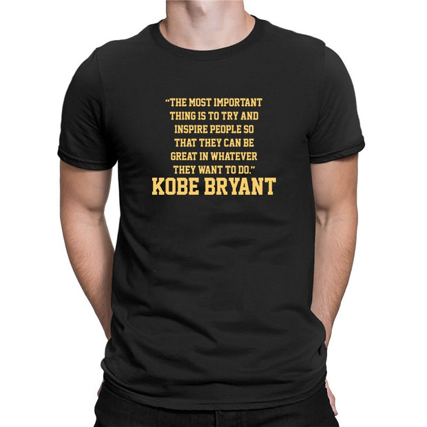 2020 New Hot Sale Bryant T-Shirt Kobe Fan Cotton Tee Tops Men Fashion Summer O-neck Short Sleeve Tee Camiseta