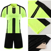 Kids Adult Soccer Jersey Set Survetement Football Kit Short Sleeve Training Suit Child Men Sportswear Blank Football Uniform DIY