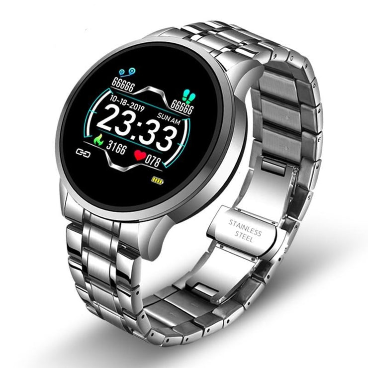 New stainless steel Digital Bluetooth Watch Men Sport Wrist Waterproof Watch