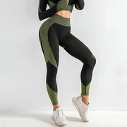 Seamless Women Yoga Sets Female Sport Gym Suits Wear Running Clothes Women Fitness Sport Gym Set Women Long Sleeve Yoga Clothing