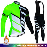 2022 Winter Thermal Fleece Set Cycling Mens Jersey Suit