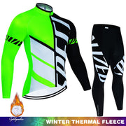 2024 Winter Thermal Fleece Set Cycling Mens Jersey Suit