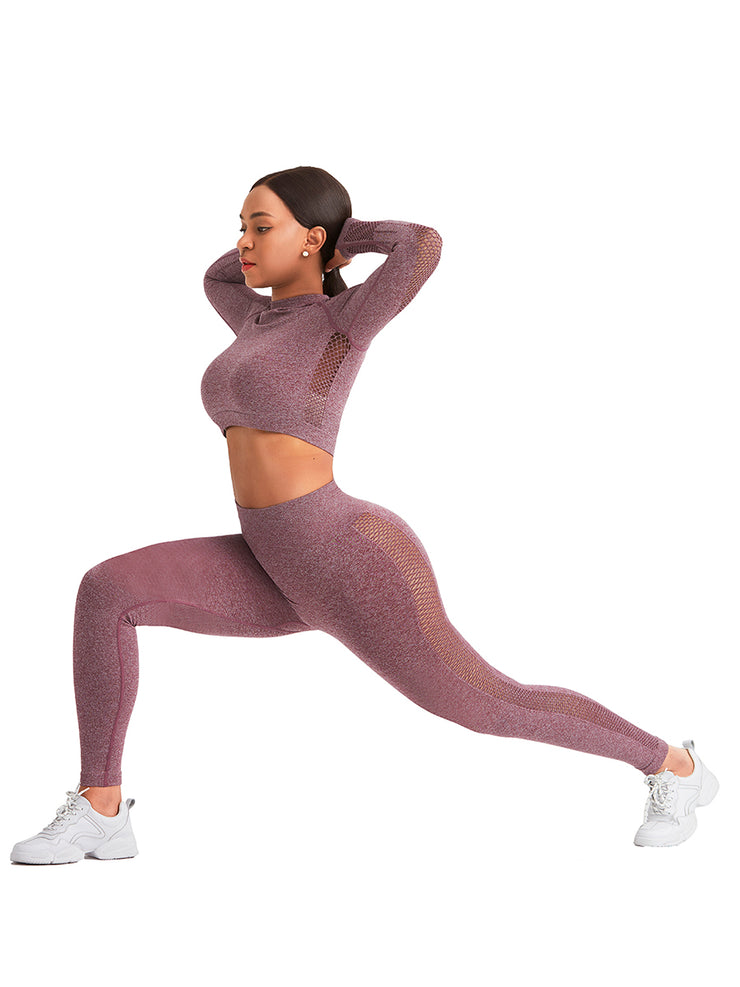 Women Skinny Black Mesh Patchwork High Rise Yoga Leggings
