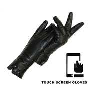 New Women's Gloves Genuine Leather Winter Warm Fluff Woman Soft - FIVE TIGERS 