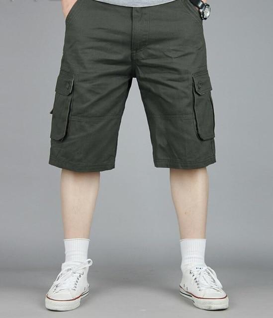Men Cargo Joggers Shorts Trousers Mulit-Pockets - FIVE TIGERS 
