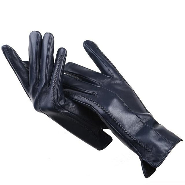 Women's winter Leather gloves