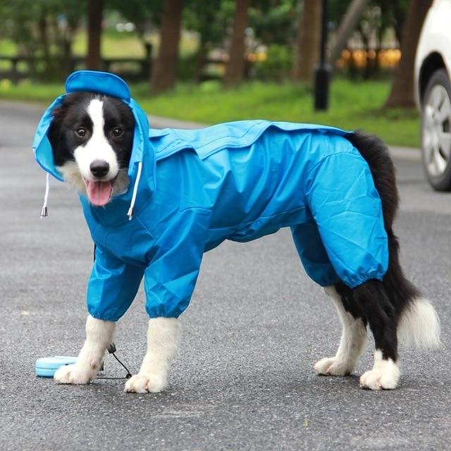 Pet Large Dog Raincoat Outdoor Waterproof Clothes - FIVE TIGERS 