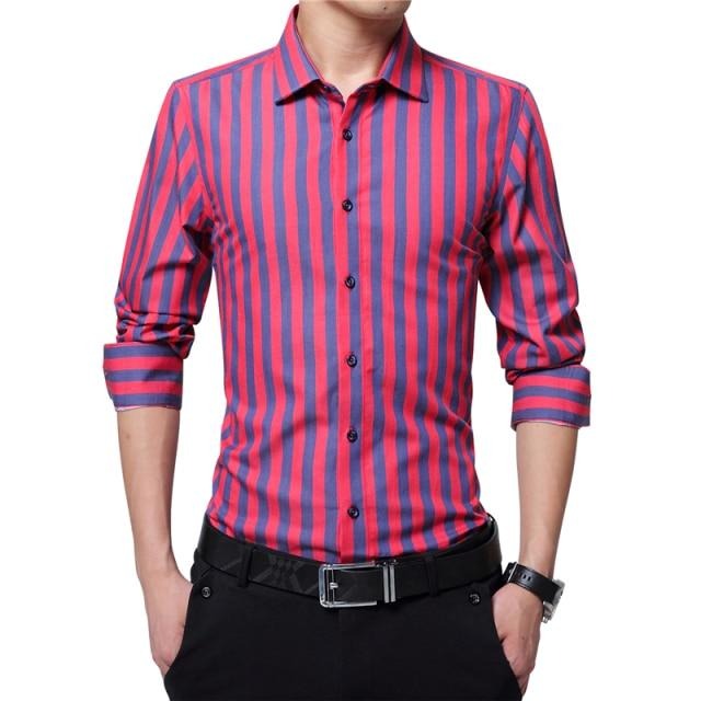 Brand New Men Striped Casual Shirts