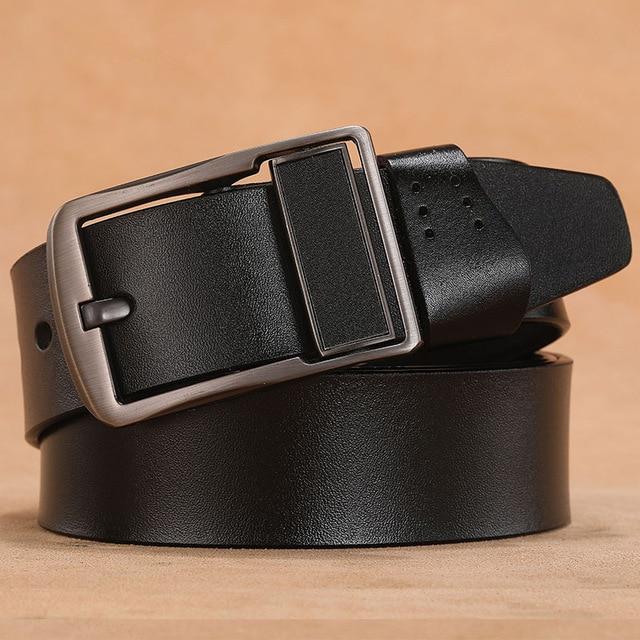 Men Belt Real Genuine Leather waist belt - FIVE TIGERS 