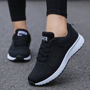 Women Casual Shoes Fashion Breathable Walking Mesh Flat Shoes