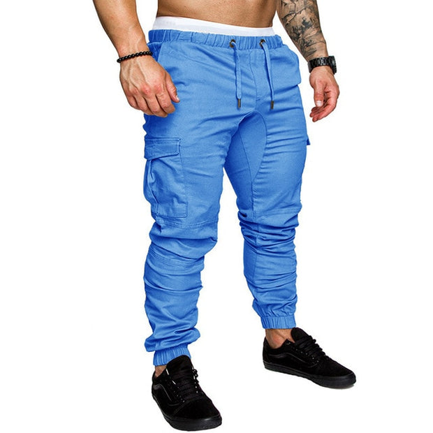 Men's Baggy Trousers Casual Drawstring Elastic Pants
