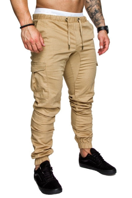 Men's Baggy Trousers Casual Drawstring Elastic Pants