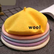 Women Wool Made Hat Warm Keeping Hat Berets Top Cap for Fall & Winter-FIVE TIGERS