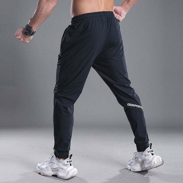 Men Running Pants Soccer Training Pants With Zipper Pockets