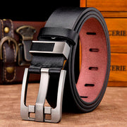 Men's Leather Belt Genuine Leather Belt Male Strap Luxury Pin Buckle