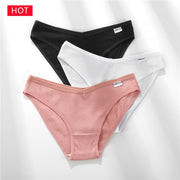 3PCS/Set Women's Underwear Cotton Panty Sexy Panties Female