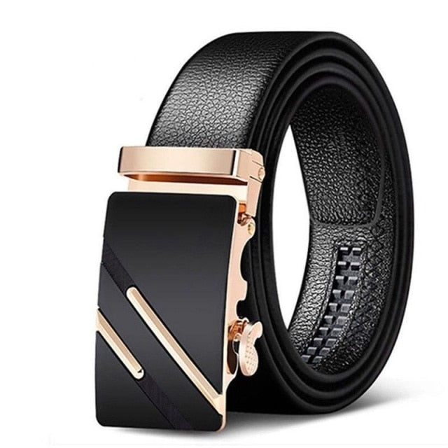 Mens Automatic Buckle Leather High Quality Belts