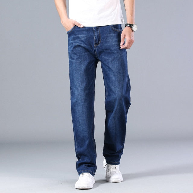 Men's Thin Straight-leg Loose Jeans  Pants