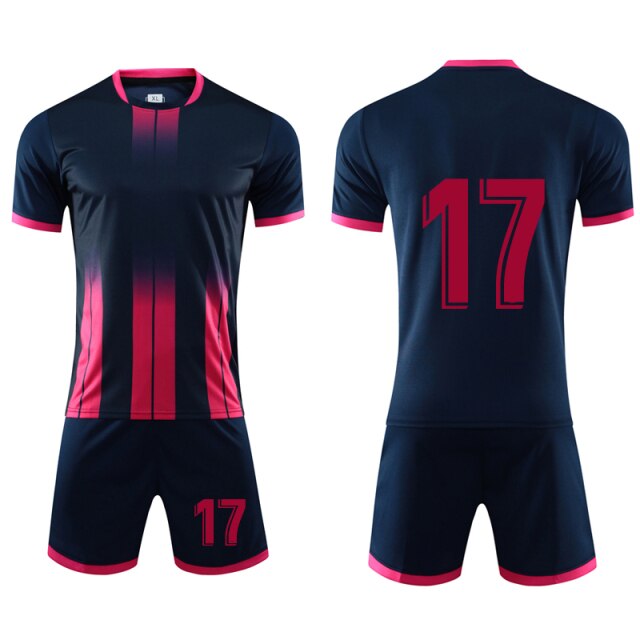 Men Soccer Jersey Set Uniforms Kits