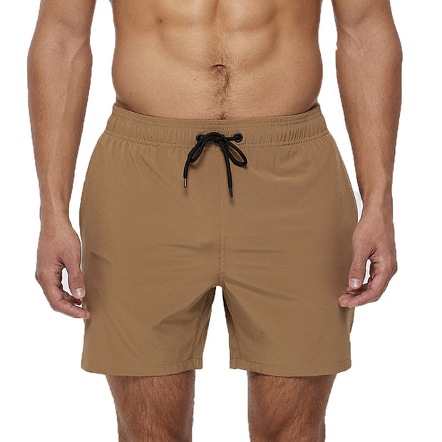 Mens Swim Trunks Quick Dry Beach Shorts with Zipper Pockets